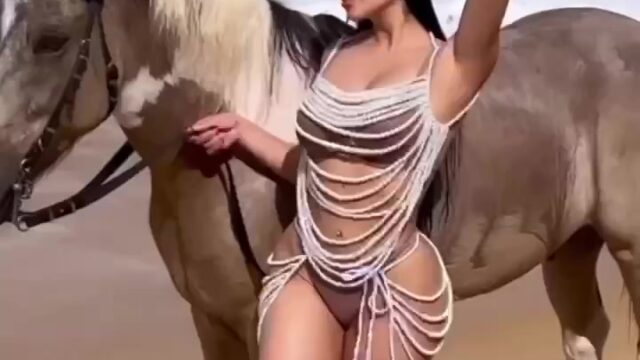 Jailyne Ojeda Show off HUGE BODY on the Beach