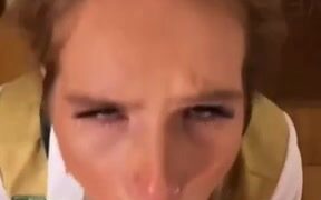 RealSkybri – Deepthroat fuck in her mouth!!!