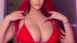 Hot4lexi Show Big BOOBS in Sexy Lingerie