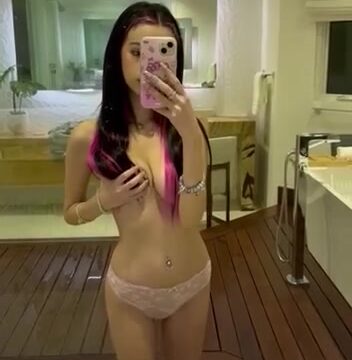Pamibaby onlyfans leak video Topless show Hot body in mirror